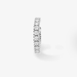 Melinda Maria Earcuff Heiress Simulated Diamonds Like New Silver Plated